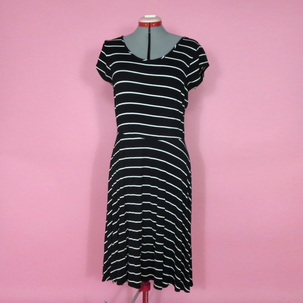 Black & White Striped Dress
